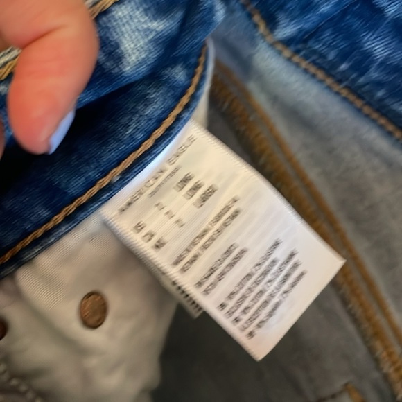 American Eagle Denim Skirt Light Blue Wash Size 2 Long - Picture 3 of 4